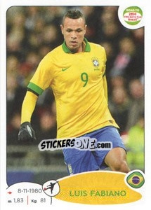 Cromo Luís Fabiano - Road to 2014 FIFA World Cup Brazil - Panini