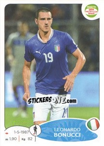 Sticker Leonardo Bonucci - Road to 2014 FIFA World Cup Brazil n. 20 - Panini