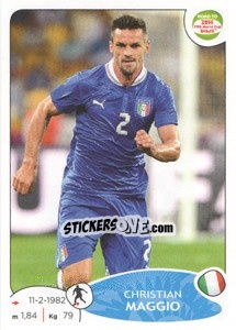 Cromo Christian Maggio - Road to 2014 FIFA World Cup Brazil - Panini