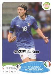 Figurina Riccardo Montolivo - Road to 2014 FIFA World Cup Brazil - Panini