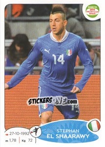 Sticker Stephan El Shaarawy - Road to 2014 FIFA World Cup Brazil - Panini