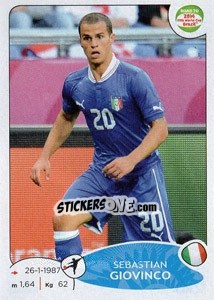 Sticker Sebastian Giovinco - Road to 2014 FIFA World Cup Brazil n. 34 - Panini