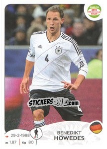 Sticker Benedikt Höwedes - Road to 2014 FIFA World Cup Brazil n. 43 - Panini