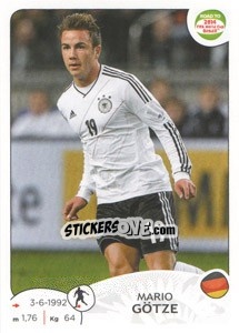Sticker Mario Götze - Road to 2014 FIFA World Cup Brazil n. 46 - Panini