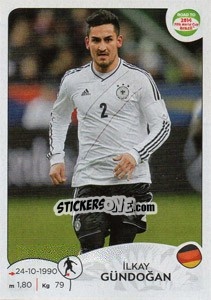 Sticker Ilkay Gündoğan - Road to 2014 FIFA World Cup Brazil n. 47 - Panini