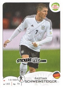 Sticker Bastian Schweinsteiger - Road to 2014 FIFA World Cup Brazil n. 49 - Panini