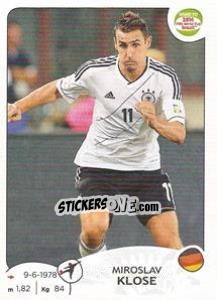 Sticker Miroslav Klose - Road to 2014 FIFA World Cup Brazil - Panini