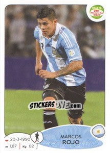 Sticker Marcos Rojo - Road to 2014 FIFA World Cup Brazil n. 59 - Panini