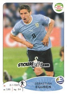 Cromo Sebastián Eguren - Road to 2014 FIFA World Cup Brazil - Panini