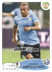Sticker Egidio Arévalo Ríos - Road to 2014 FIFA World Cup Brazil n. 80 - Panini
