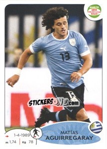 Sticker Matías Aguirregaray - Road to 2014 FIFA World Cup Brazil - Panini