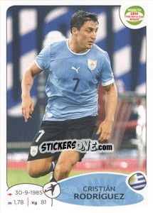 Figurina Cristian Rodríguez - Road to 2014 FIFA World Cup Brazil - Panini