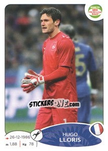 Sticker Hugo Lloris - Road to 2014 FIFA World Cup Brazil n. 91 - Panini