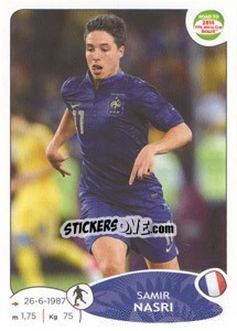 Cromo Samir Nasri - Road to 2014 FIFA World Cup Brazil - Panini