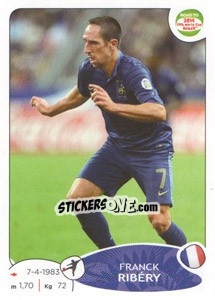 Sticker Franck Ribéry - Road to 2014 FIFA World Cup Brazil n. 105 - Panini