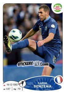 Sticker Karim Benzema - Road to 2014 FIFA World Cup Brazil n. 108 - Panini
