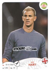 Sticker Joe Hart - Road to 2014 FIFA World Cup Brazil n. 109 - Panini