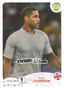 Sticker Glen Johnson - Road to 2014 FIFA World Cup Brazil - Panini