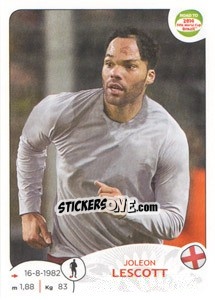 Cromo Joleon Lescott - Road to 2014 FIFA World Cup Brazil - Panini