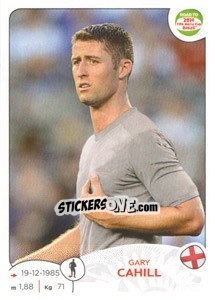 Sticker Gary Cahill - Road to 2014 FIFA World Cup Brazil n. 113 - Panini