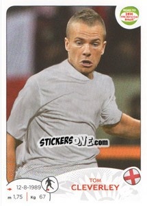 Sticker Tom Cleverley - Road to 2014 FIFA World Cup Brazil - Panini