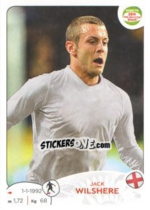 Sticker Jack Wilshere - Road to 2014 FIFA World Cup Brazil n. 120 - Panini