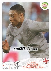 Sticker Alex Oxlade-Chamberlain - Road to 2014 FIFA World Cup Brazil n. 123 - Panini