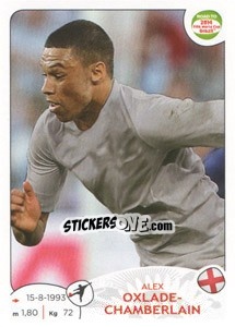 Figurina Alex Oxlade-Chamberlain - Road to 2014 FIFA World Cup Brazil - Panini