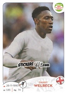 Sticker Danny Welbeck - Road to 2014 FIFA World Cup Brazil n. 126 - Panini