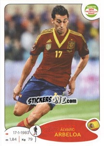 Cromo Álvaro Arbeloa - Road to 2014 FIFA World Cup Brazil - Panini