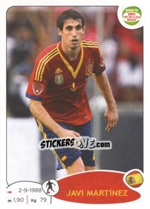 Cromo Javi Martinez - Road to 2014 FIFA World Cup Brazil - Panini