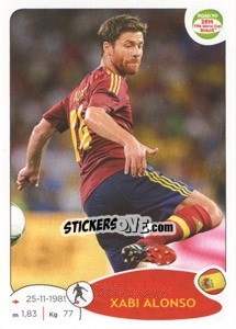 Sticker Xabi Alonso - Road to 2014 FIFA World Cup Brazil n. 135 - Panini