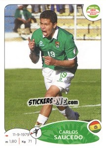 Sticker Carlos Saucedo - Road to 2014 FIFA World Cup Brazil - Panini