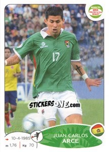 Sticker Juan Carlos Arce - Road to 2014 FIFA World Cup Brazil - Panini