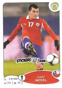 Figurina Gary Medel - Road to 2014 FIFA World Cup Brazil - Panini