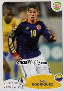 Sticker James Rodríguez - Road to 2014 FIFA World Cup Brazil n. 181 - Panini