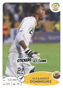 Sticker Alexander Dominguez - Road to 2014 FIFA World Cup Brazil n. 187 - Panini