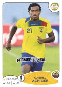 Figurina Gabriel Achilier - Road to 2014 FIFA World Cup Brazil - Panini