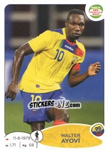 Sticker Walter Ayoví - Road to 2014 FIFA World Cup Brazil n. 189 - Panini