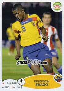 Sticker Frickson Erazo - Road to 2014 FIFA World Cup Brazil n. 190 - Panini