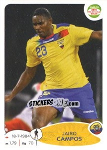 Cromo Jairo Campos - Road to 2014 FIFA World Cup Brazil - Panini