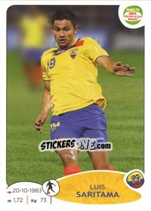 Sticker Luis Saritama - Road to 2014 FIFA World Cup Brazil - Panini