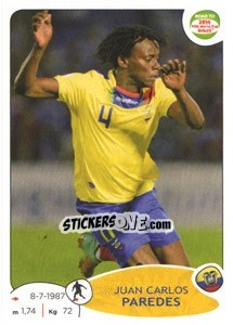 Sticker Juan Carlos Paredes - Road to 2014 FIFA World Cup Brazil - Panini