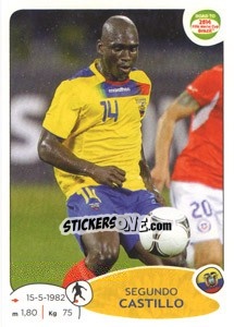 Sticker Segundo Castillo - Road to 2014 FIFA World Cup Brazil - Panini