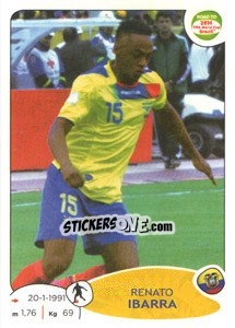 Sticker Renato Ibarra - Road to 2014 FIFA World Cup Brazil n. 197 - Panini