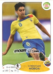 Sticker Christian Noboa - Road to 2014 FIFA World Cup Brazil - Panini