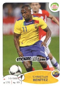 Figurina Christian Benitez - Road to 2014 FIFA World Cup Brazil n. 199 - Panini