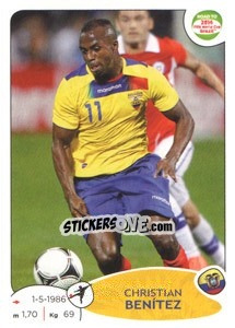 Cromo Christian Benitez - Road to 2014 FIFA World Cup Brazil - Panini