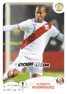 Sticker Alberto Rodriguez - Road to 2014 FIFA World Cup Brazil n. 218 - Panini