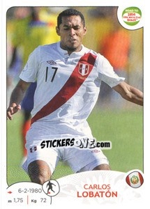 Sticker Carlos Lobatón - Road to 2014 FIFA World Cup Brazil - Panini
